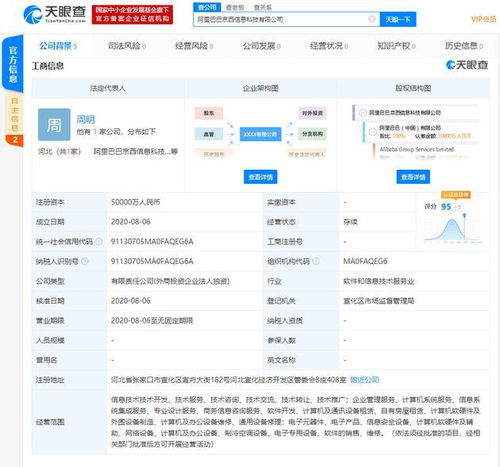 阿里巴巴成立5億注冊(cè)資本科技子公司，加碼計(jì)算機(jī)軟硬件布局